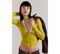 A Little Bit Layering Top by Intimately at Free People in Acid Moss, Size: XL - female