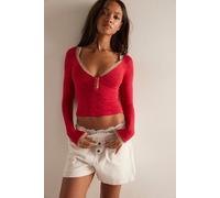 A Little Bit Layering Top by Intimately at Free People in Tango Red, Size: XL - female