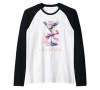 A Little Bit Older Funny Saying Martini Drink Birthday Raglan Baseball Tee