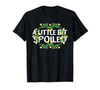 A Little BIT Spoiled Sunflower with Cute Black Text T-Shirt