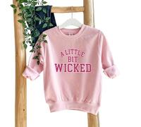 A Little Bit Wicked Sweatshirt Pink/Womens X-Large