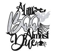 A Little Boo is Almost Due Cake Topper, Halloween Baby Shower Cake Decor for Kids, A Baby is Brewing, Halloween Spooky Ghost Little Boo Baby’s 1st Birthday Baby Shower Party Decorations Supplies