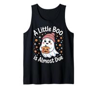 A Little Boo is Almost Due Ghost Pumpkin Reveal Tank Top