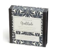 A Little Box of Gratitude (Vintage) by Cotton & Grey - 12 Pure Beeswax Twenty Minute Candles with Ceramic Holder