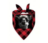 A Little Camel Dog Bandana Plaid Triangle Pets Scarf | Funny Dog Neckwear Washable Triangle Bibs Kerchief Pet Costume Accessories for Small Medium Large Dogs Cats Birthday Gift