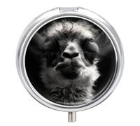 A Little Camel Pill Box Waterproof Portable Medicine Pill Case Moisture Proof Metal Travel Pill Box with 3 Compartment Medicine Case