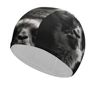 A Little Camel Swim Cap for Adult, Elastic Fabric Swimming Cap, Comfortable Bathing Cap for Long & Short Hair
