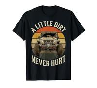 A Little Dirt Never Hurt Vintage 4x4 Off-Road Retro Sunset T-Shirt