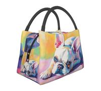 A little dog lying Insulated Lunch Bag for Women-Large Capacity,Leak-Proof & Easy to Clean for Work, Picnics, and Travel