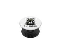 A Little Feral A Lot Southern Raccoon PopSockets Adhesive PopGrip