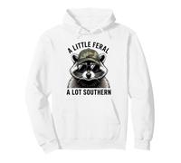 A Little Feral A Lot Southern Raccoon Pullover Hoodie