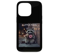 A Little Feral Raccoon Loves Donuts & Iced Coffee Case for iPhone 13 Pro