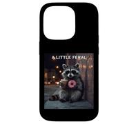 A Little Feral Raccoon Loves Donuts & Iced Coffee Case for iPhone 14 Pro