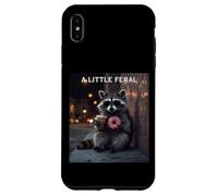 A Little Feral Raccoon Loves Donuts & Iced Coffee Case for iPhone XS Max