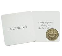 'A Little Gift' Lucky sixpence general gift for various occasions including wedding favours or as a little token present