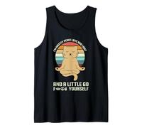 A Little Go F Yourself Spiritual Sarcasm Zen Cat Moms & Dads Tank Top