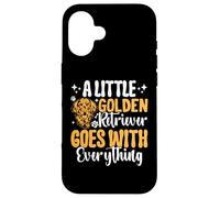 A Little Golden Retriever Goes With Everything Case for iPhone 16