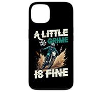 A Little Grime Is Fine Dirtbike Motocross Rider Case for iPhone 13