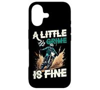 A Little Grime Is Fine Dirtbike Motocross Rider Case for iPhone 17