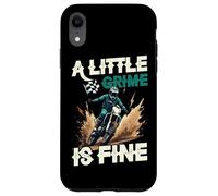 A Little Grime Is Fine Dirtbike Motocross Rider Case for iPhone XR