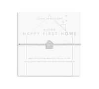 A LITTLE HAPPY FIRST HOME Silver Plated Bracelet in 17.5 cm stretch