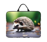 A Little Hedgehog Patterned Laptop Sleeve Bag, 17 Inch Shockproof Laptop Sleeve, Slim Laptop Bag
