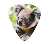 A little koala Printed guitar picks for acoustic, electric, and band players, 12 pieces in 3 different thicknesses
