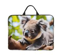 A little koala Prints 14-Inch Laptop Sleeve Waterproof And Shockproof Suitable For Office Work Business Trips And Daily Travel.