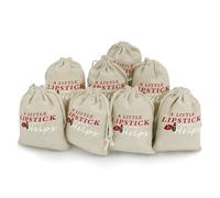 A Little Lipstick Always Helps 8 Pcs Drawstring Pouches Cute Jewelry Pouches Sachet Bag Gifts Bags for Party Home Supplies