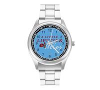 A Little Lipstick Always Helps Watches for Men Business Dress Watch Stainless Steel Band Wristwatch