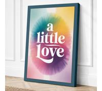 A Little Love Typography Canvas Wall Art Print 18x12 Inch