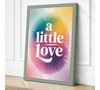 A Little Love Typography Canvas Wall Art Print 18x12 Inch (46 x 30 cm)