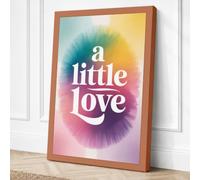 A Little Love Typography Canvas Wall Art Print 30x20 Inch (76 x 51 cm)