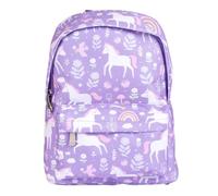 A LITTLE LOVELY COMPANY Backpack, 23.5 x 30 x 10 cm, Yellow, Children, for Toddlers, Polyester, 7 Litres, with Chest Strap, for Nursery and School, Purple, Small