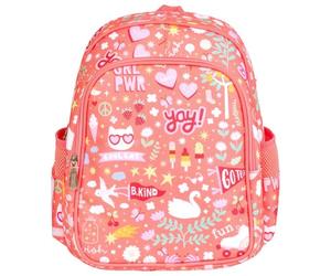 A Little Lovely Company Backpack | Children's Backpack Lightweight School Bag Girls Boys Primary School 4-8 Years Backpack for Girls Boys Travel with Chest Strap Insulated Front Pocket, Fun