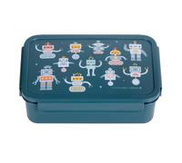 A Little Lovely Company - Bento Lunch Box - Robots - 22 X 7 X 14.5 Cm Toy NEW