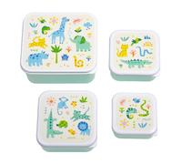 A Little Lovely Company Lunch & Snack Box Set, 4-delig, on the go, stapelbaar, d