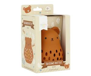 A Little Lovely Company Silicone Rattle 10 x 11.5 x 9.5 cm (Bear)