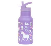 A LITTLE LOVELY COMPANY Stainless Steel Drinking Bottle for Children, Vehicles (