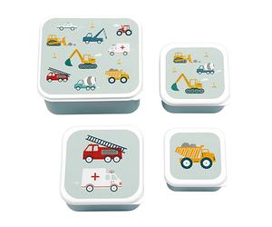 A Little Lovely Company Vehicles Airtight Container