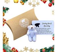 A Little Pocket Bear Hug | Cute Plush Bear Hug - Sends you a Bear Hug with Gift Cards, Pocket Hug Love Token, Bear Hugs to Whoever Needs a Tumotsit