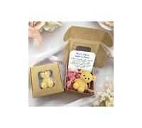 A Little Pocket Bear Hug, Little Bear in A Box, Handmade Mini Plush Tedddy BEAR in Box, My Little Worry Bears, Crochet Little Bears Hug, Emotional Support Plush Positive Gifts (Yellow)
