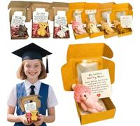 A Little Pocket Bear Hug,Worry Bear Hug in a Box,Handmade Mini Plush Teddy Bear in Box,Pocket Bears with Inspirational Card,Emotional Support Plush Positive Gifts for Women Men Christmas Birthday