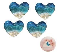 A Little Pocket Hug Heart - 4 Pcs Exquisite Pocket Hugs Heart Token with Message Card, Mini Cute Pocket Hug Gift, Keepsake Pocket Heart Hug Decoration for Friends, Family, and Loved Ones