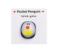 A Little Pocket Penguin Hug,Mini Cute Pocket Penguin Hug Animal Decoration,Social Present Keepsake Ornament Cartoon Collection Toys for Penguin Lovers,Valentines Penguin Gift,Miniature Penguin
