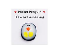 A Little Pocket Penguin Hug,Mini Cute Pocket Penguin Hug Animal Decoration,Social Present Keepsake Ornament Cartoon Collection Toys for Penguin Lovers,Valentines Penguin Gift,Miniature Penguin
