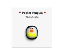 A Little Pocket Penguin Hug with Greeting Cards - Carry Encouraging Message to Hug Whoever Needs, Cute Decorations Gift for Birthday Valentines Thanksgiving (Thank You)