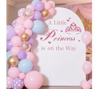 A Little Princess is on The Way Decal Princess Baby Shower Decorations