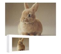 A Little Rabbit Puzzles 1000 PCS Personalized Jigsaw Puzzles for Adults Photos Puzzle for Family Challenging Picture Puzzle with Storage Bag Home Decor Jigsaw