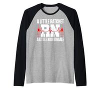 A Little Ratchet A Little Nightengale, Funny RN Nurse Raglan Baseball Tee